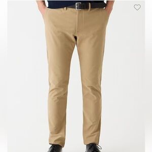 J crew 484 Slim-fit midweight tech pant dark driftwood